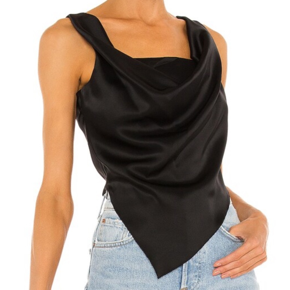 Petra Top in Black Nanushka